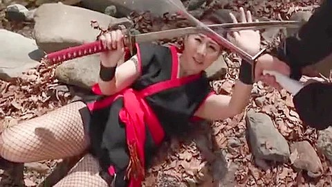 Bondage And Submission Threesome For Busty Asian Slave