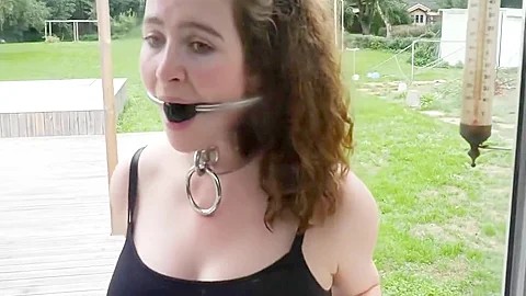 Amateur Young Babe Trained In Bondage And Submission Outside